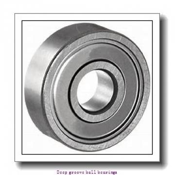 9.525 mm x 22.225 mm x 7.142 mm  skf D/W R6 R-2RZ Deep groove ball bearings