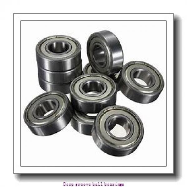 9.525 mm x 22.225 mm x 7.142 mm  skf D/W R6-2RZ Deep groove ball bearings #2 image